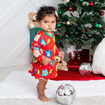 Bestaroo Ugly Sweater Party Bodysuit Dress For Babies In Ultra Soft Bamboo Fabric - 