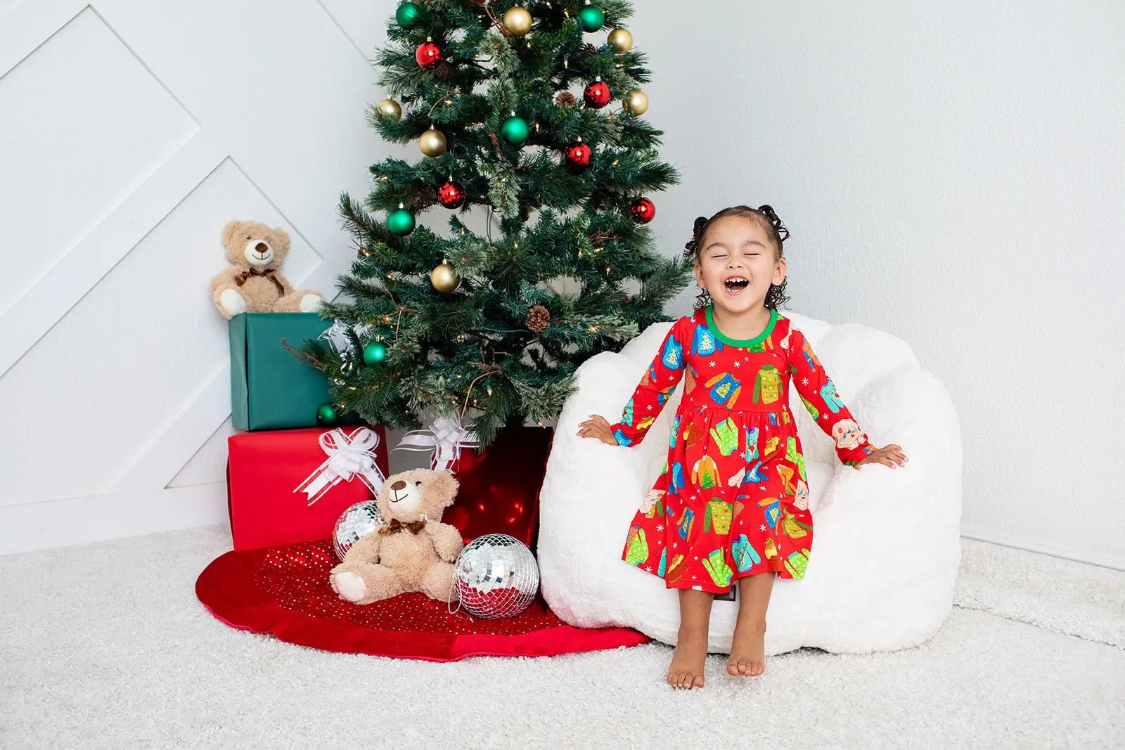 Bestaroo Ugly Sweater Party Dress For Toddlers In Soft Bamboo Fabric By Bestaroo - 