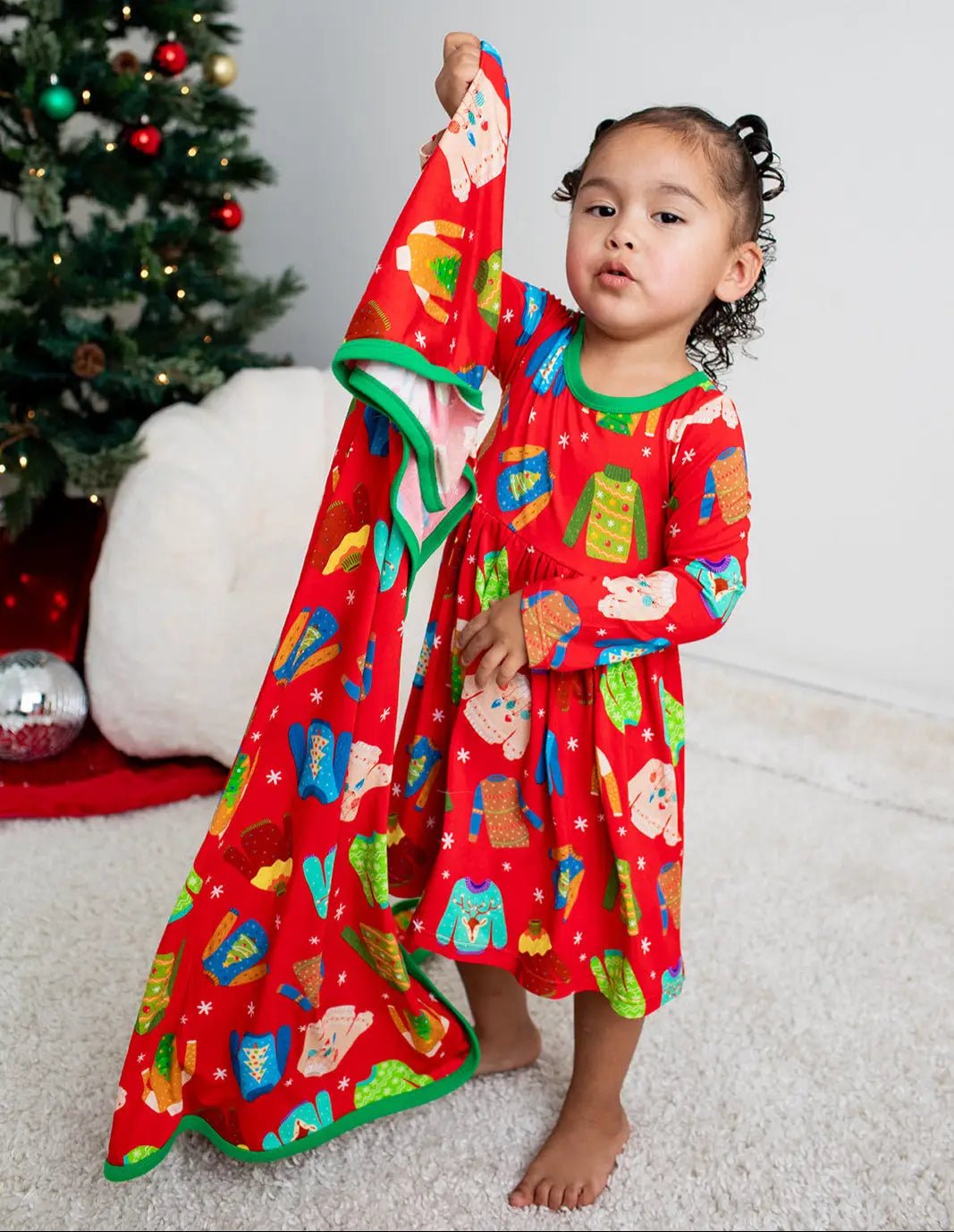 Bestaroo Ugly Sweater Party Dress For Toddlers In Soft Bamboo Fabric By Bestaroo - 