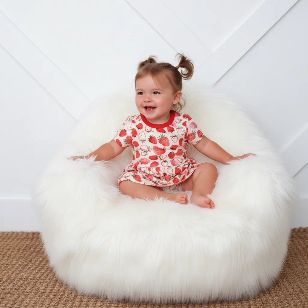 Bestaroo Ultra Soft Bamboo Baby Bodysuit Dress With Snap Closure - 