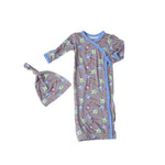 Bestaroo Ultra Soft Bamboo Gown And Hat For Baby Sleepwear 0 - 3 Months - 