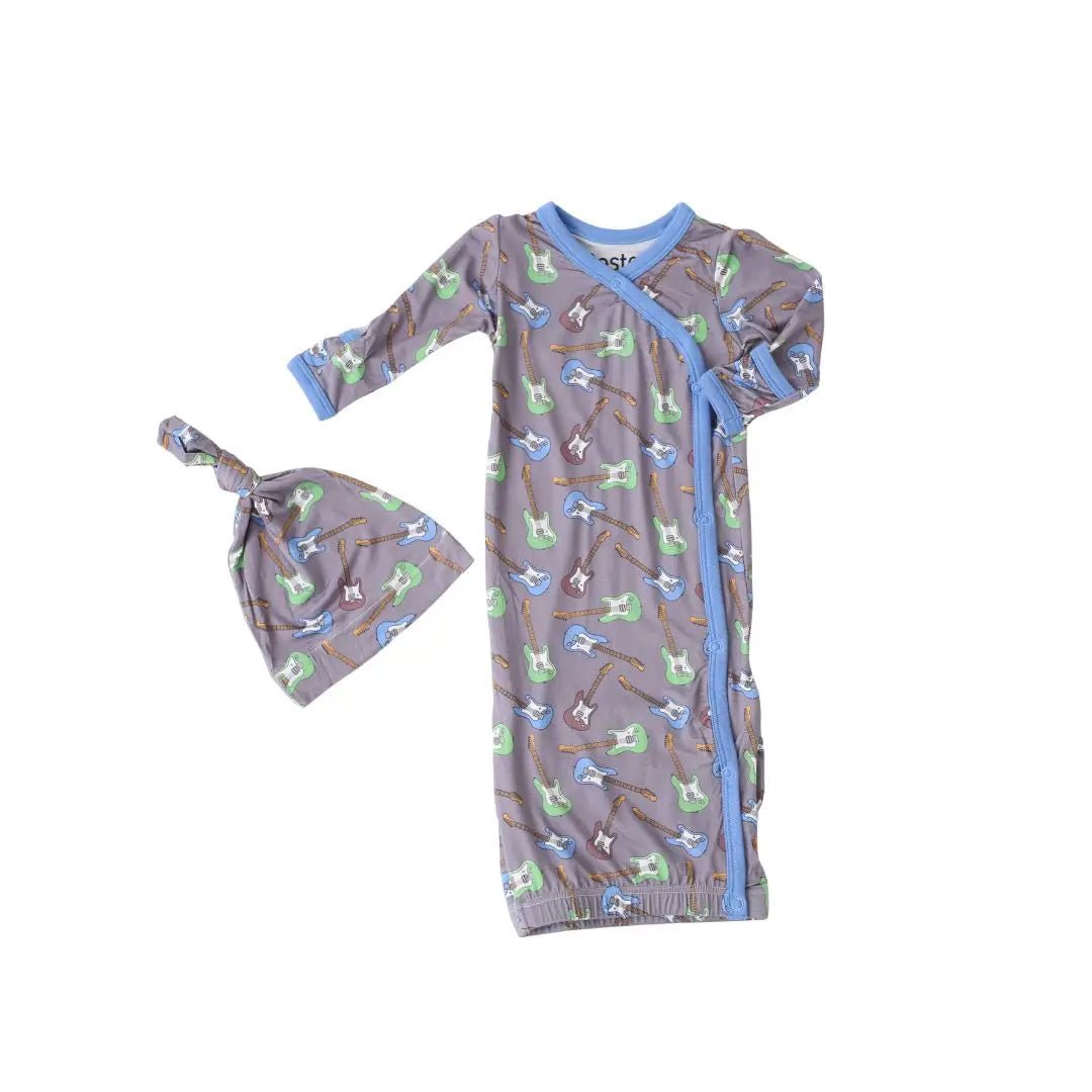 Bestaroo Ultra Soft Bamboo Gown And Hat For Baby Sleepwear 0 - 3 Months - 