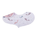 Newcastle Classics Under The Sea Bamboo Heart Bib 2 Pack Soft Absorbent Muslin for Babies - 