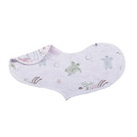 Newcastle Classics Under The Sea Bamboo Heart Bib 2 Pack Soft Absorbent Muslin for Babies - 
