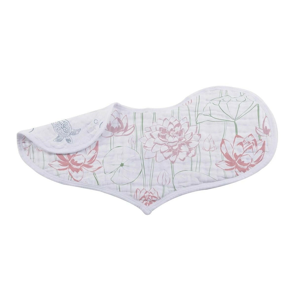 Newcastle Classics Under The Sea Bamboo Heart Bib 2 Pack Soft Absorbent Muslin for Babies - 