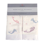 Newcastle Classics Under The Sea Mermaid Bamboo Muslin Security Baby Blankie - Everetts Place Boutique - 