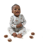 Angel Dear Uni Romper with Henley Neckline for Cozy Fall and Winter Wear - 