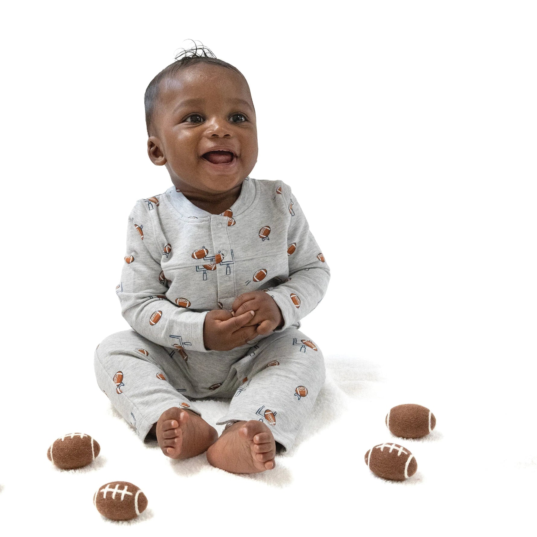 Angel Dear Uni Romper with Henley Neckline for Cozy Fall and Winter Wear - 