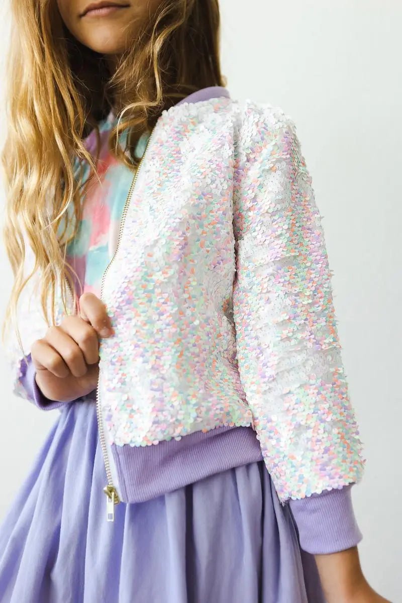 Mila & Rose ® Unicorn Flip Sequin Jacket - 