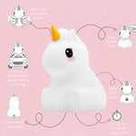 Lumieworld Unicorn Night Light for Kids - LED Unicorn Lamp | LumiPets® - 
