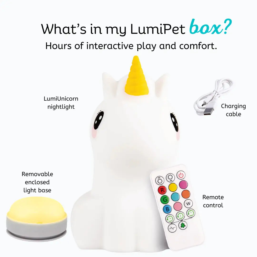 Lumieworld Unicorn Night Light for Kids - LED Unicorn Lamp | LumiPets® - 