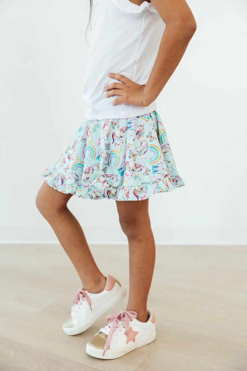Unicorn Queen Ruffle Twirl Skort - Pink, Child, Skort, Baby & Toddler Clothing, Sleeveless shirt | Everetts Place