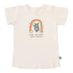 Finn Emma Organic Cotton Graphic Tee For Toddlers Unicorn Curves Non Toxic Dyes Ethically Made In India Finn + Emma 