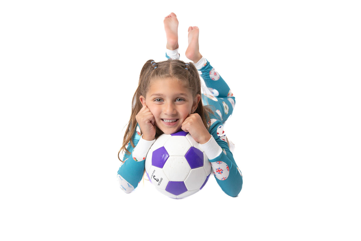 My First Soccer Toddler Bamboo Pajamas | Soccer Two Piece Sleepwear by Rayn’s Tiny Stitches