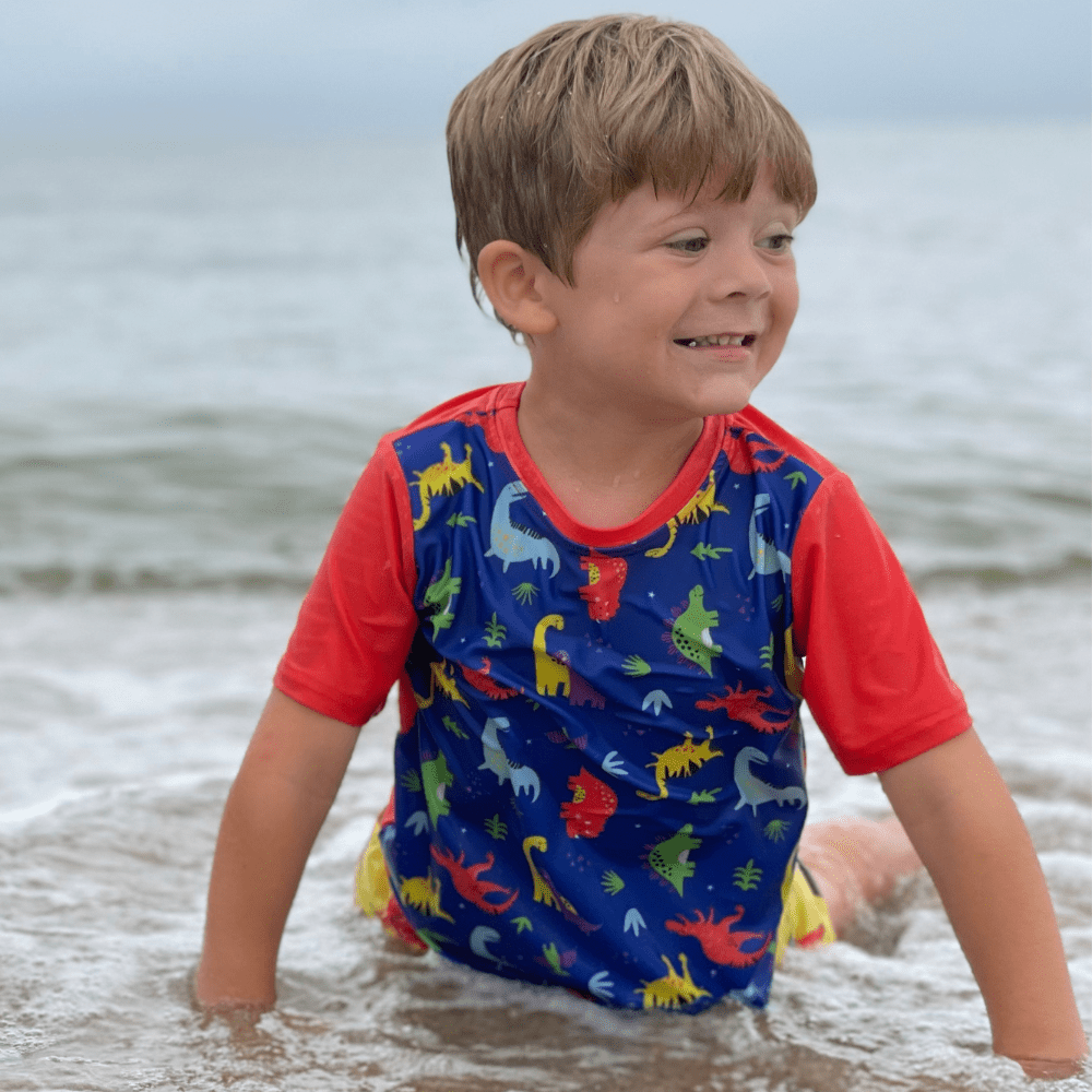 Smart Bottoms UPF 50+ Rash Guards - Dinomite - 