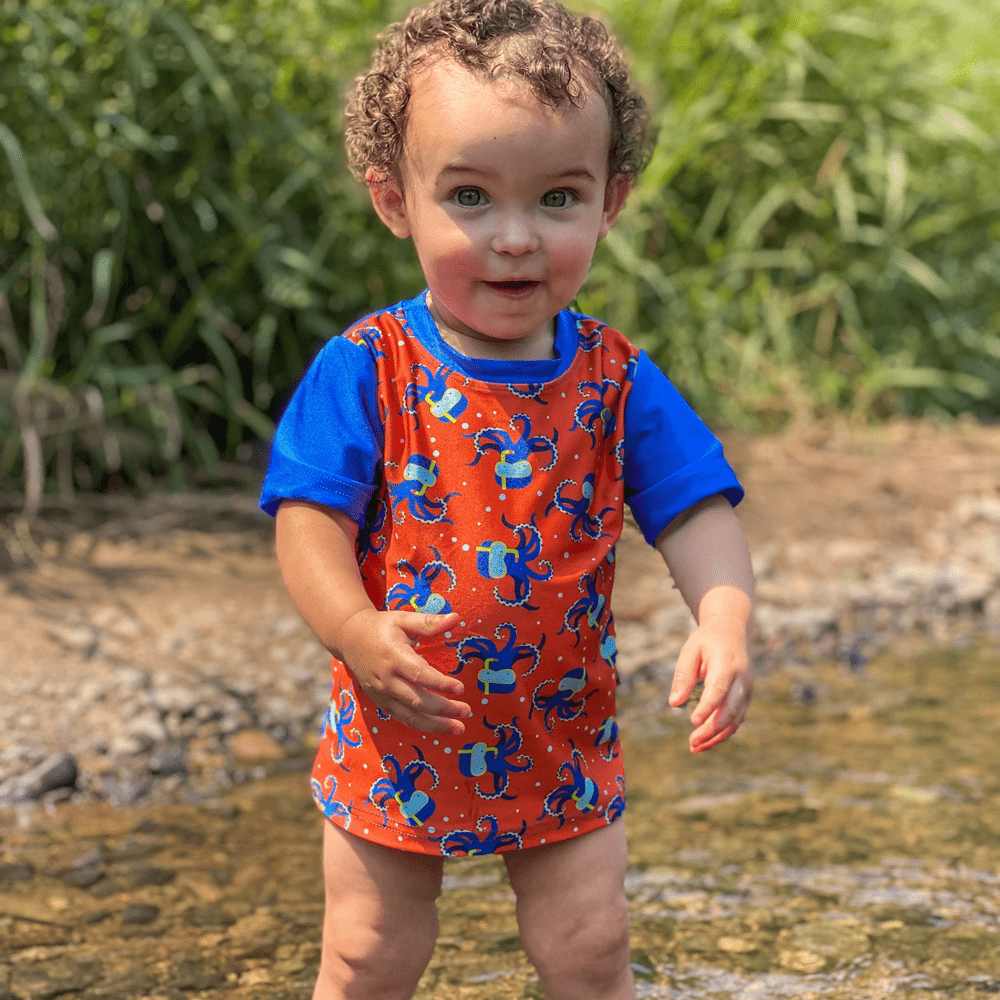 Smart Bottoms UPF 50+ Rash Guards - Make A Splash - 