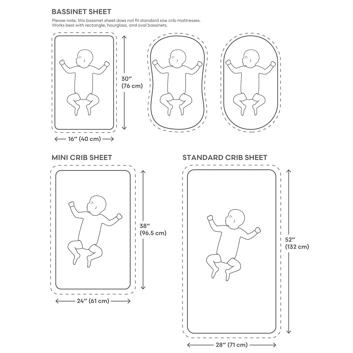 Extra Soft Bassinet Muslin Crib Sheet by Mushie at Everetts Place