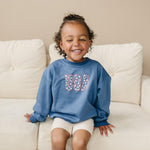 USA Daisy Crewneck Sweatshirt - Sleeve, Baby & Toddler Clothing, Neck, Textile, Facial expression | Everetts Place