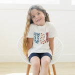 USA Daisy T-Shirt - Sleeve, Smile, Happiness, Neck, Facial expression | Everetts Place