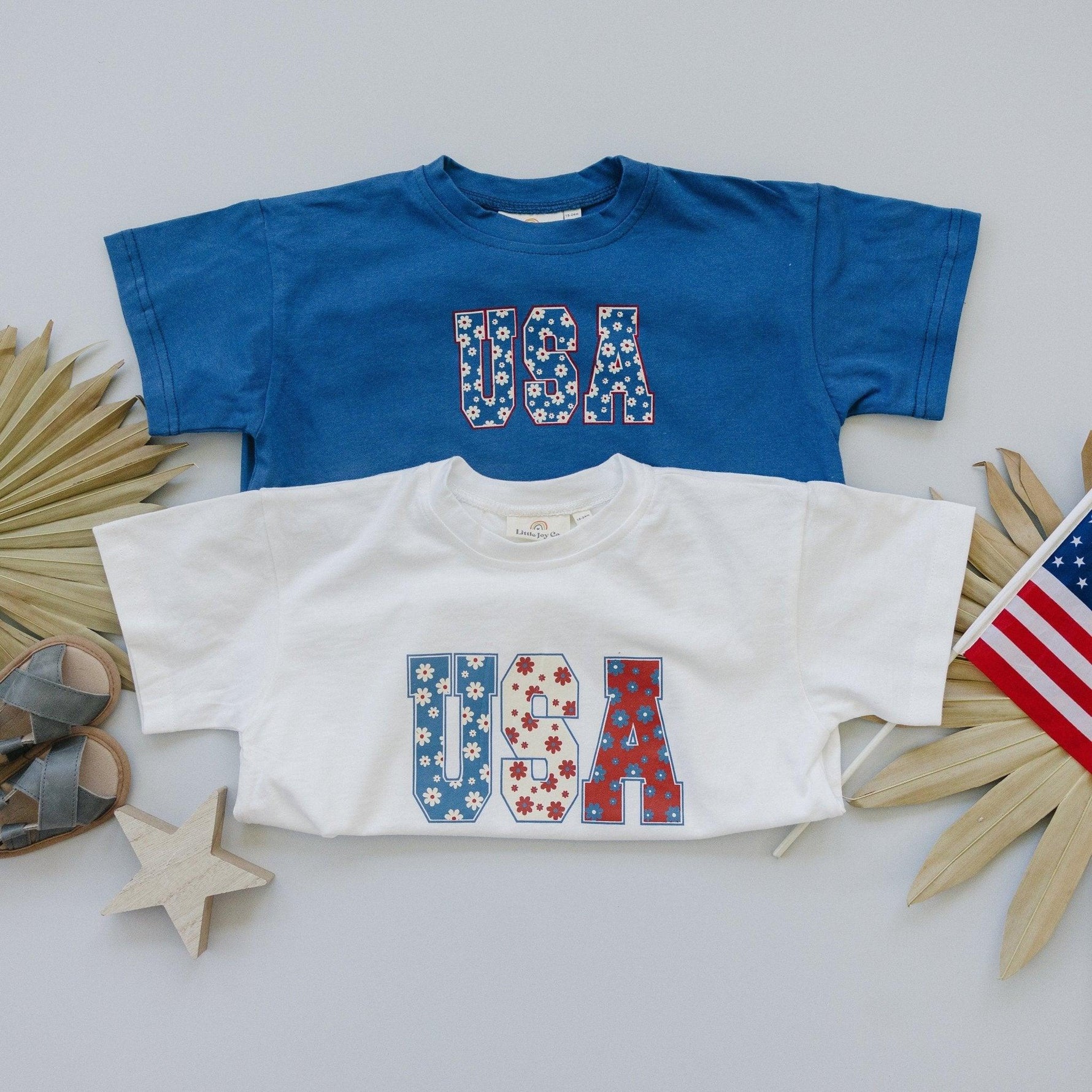 Little Joy Co. USA Daisy T-Shirt Romper