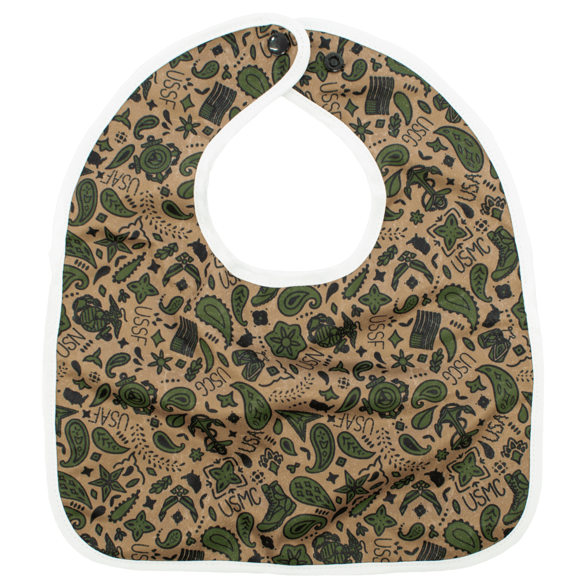 Texas Tushies USA The Flip Bib with Pocket for Food and Drool for Babies - 