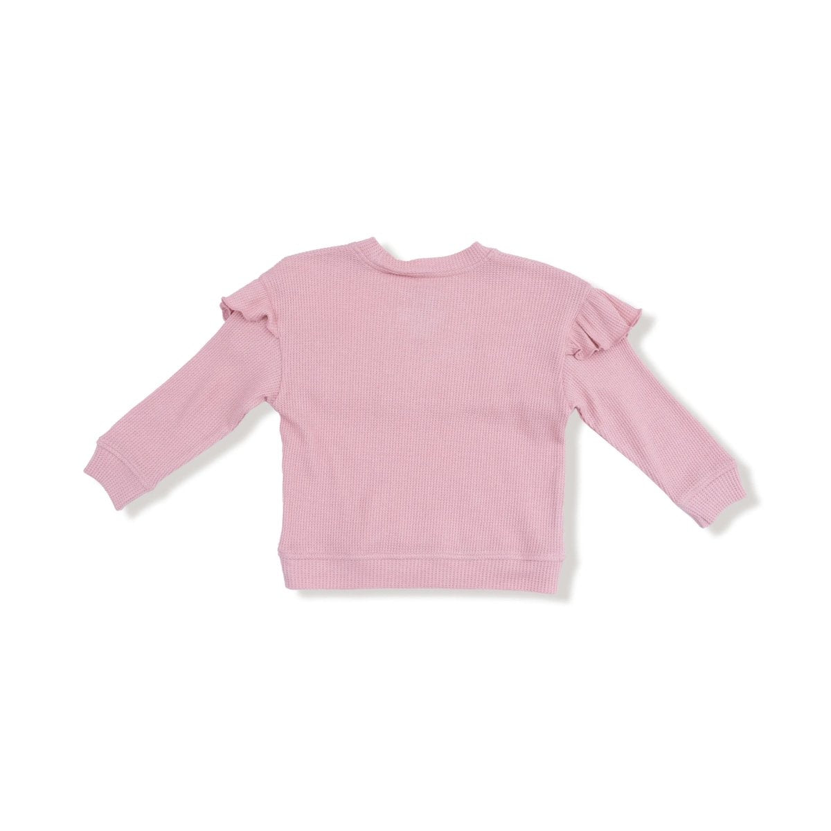 Angel Dear V Ruffle Waffle Top And Ribbed Legging Set For Kids - Everetts Place Boutique - 