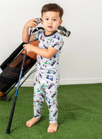 Bestaroo Valentine Roses Bamboo Pajamas For Kids Short Sleeve Sleepwear - 