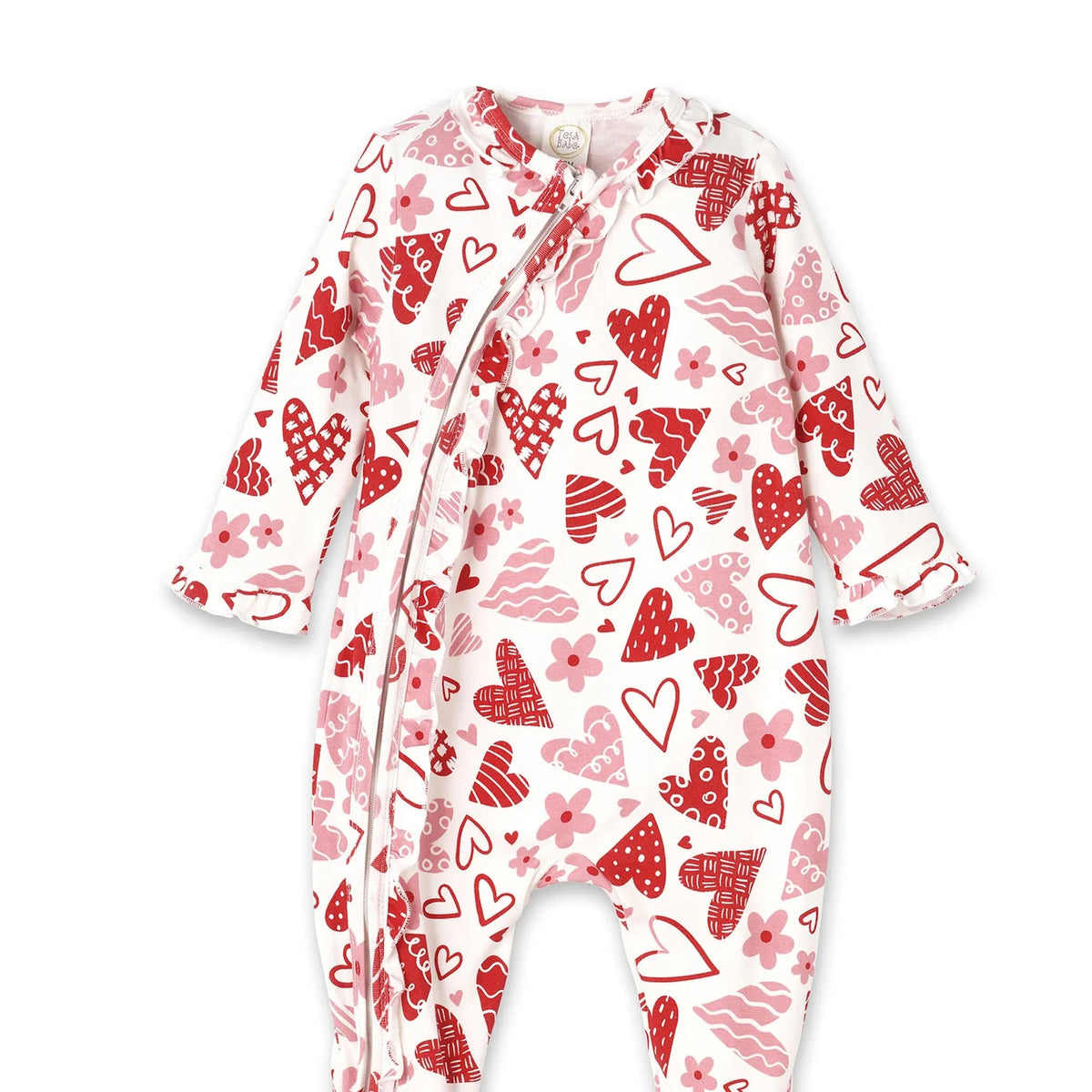 Tesa Babe Valentine's Day Baby Bamboo Zipper Romper - Mommy & Me - 