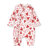 Tesa Babe Valentine's Day Baby Bamboo Zipper Romper - Mommy & Me - 