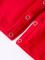 Rylee Faith Designs Valentine's Day "BE ❤ MINE" Embroidered Boy's Romper - 