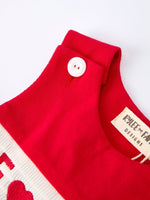 Rylee Faith Designs Valentine's Day "BE ❤ MINE" Embroidered Boy's Romper - 