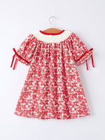 Rylee Faith Designs Valentine's Day "BE ❤ MINE" Embroidered Floral Girls' Dress - 
