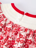 Rylee Faith Designs Valentine's Day "BE ❤ MINE" Embroidered Floral Girls' Romper - 