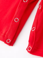 Rylee Faith Designs Valentine's Day Dog Heart Smocking Embroidered Boys Romper - 