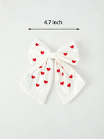 Rylee Faith Designs Valentine's Day Heart Girls Hairpin - 