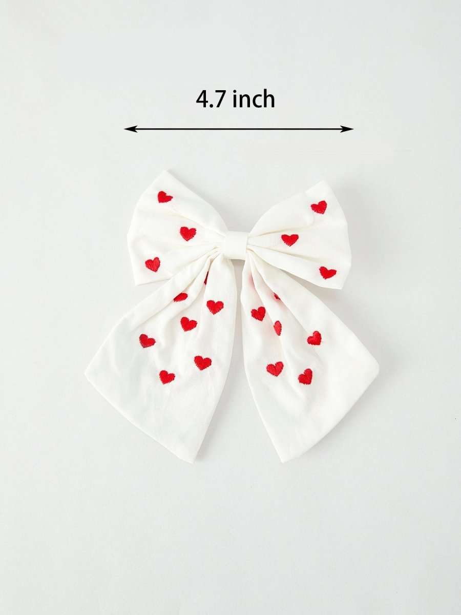 Rylee Faith Designs Valentine's Day Heart Girls Hairpin - 