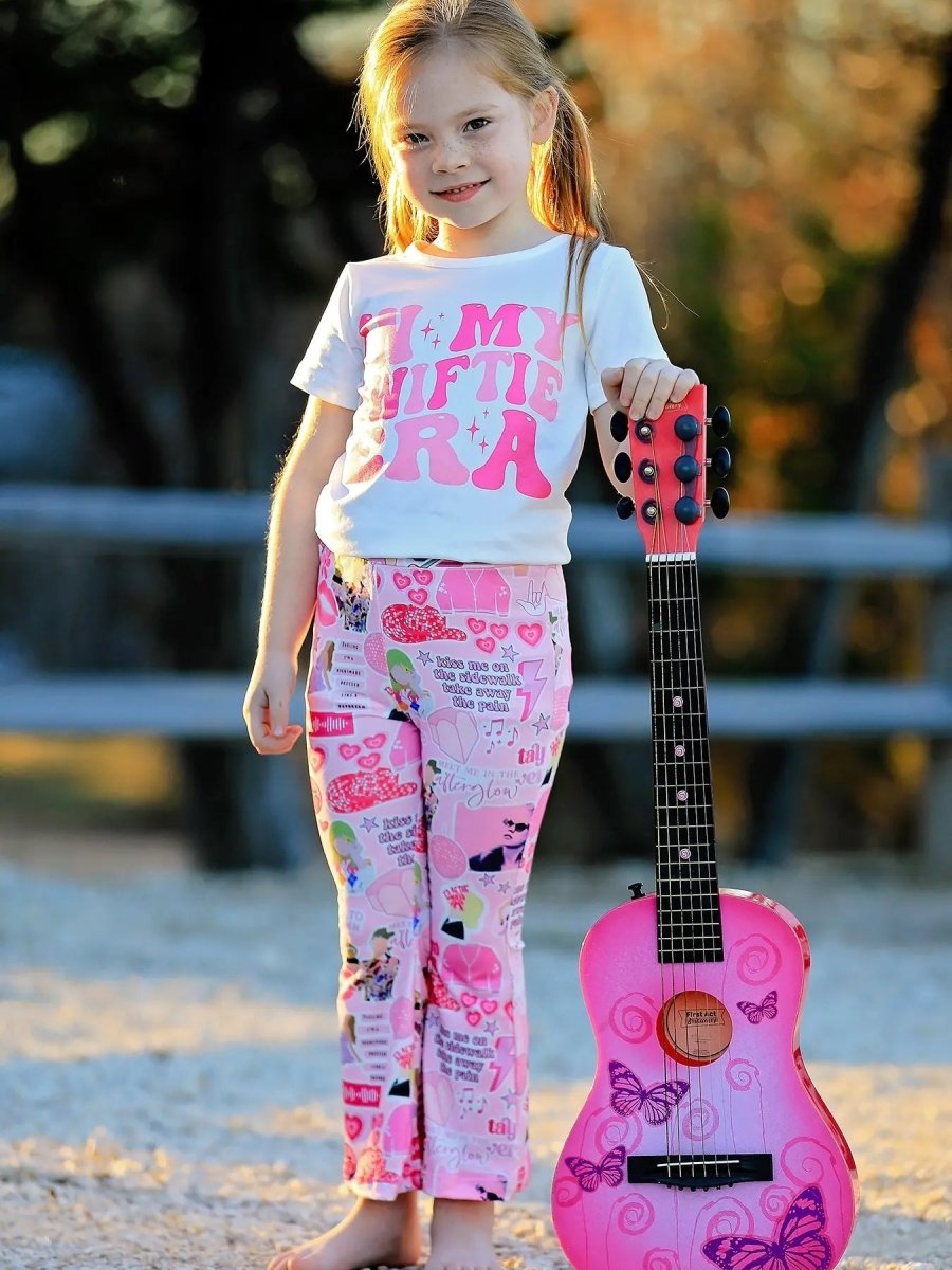 Rylee Faith Designs Valentines Day In My Swiftie Era Print Top And Pants Set - Everetts Place Boutique - 