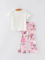 Rylee Faith Designs Valentines Day In My Swiftie Era Print Top And Pants Set - Everetts Place Boutique - 