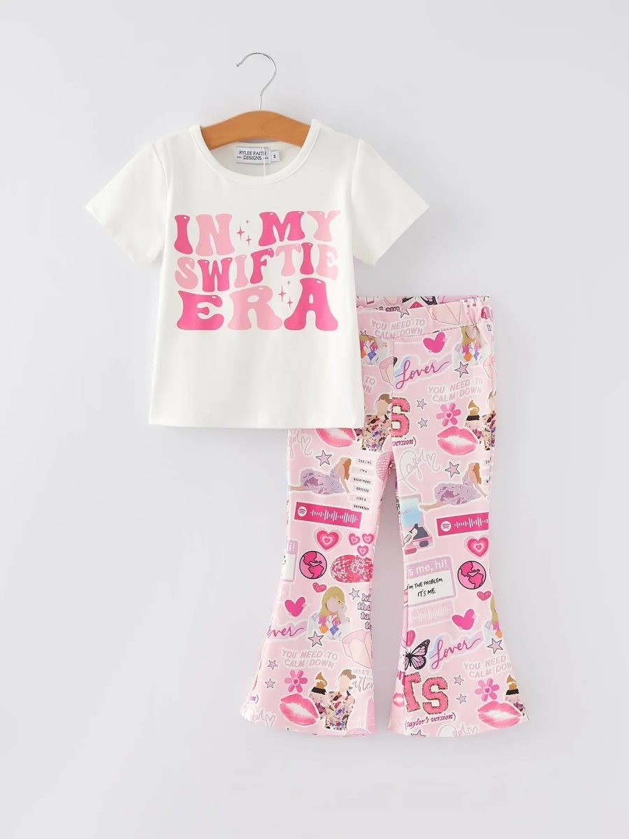 Rylee Faith Designs Valentines Day In My Swiftie Era Print Top And Pants Set - Everetts Place Boutique - 