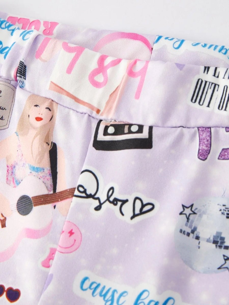 Rylee Faith Designs Valentines Day In My Swiftie Girl Era Top And Pants Set - Everetts Place Boutique - 