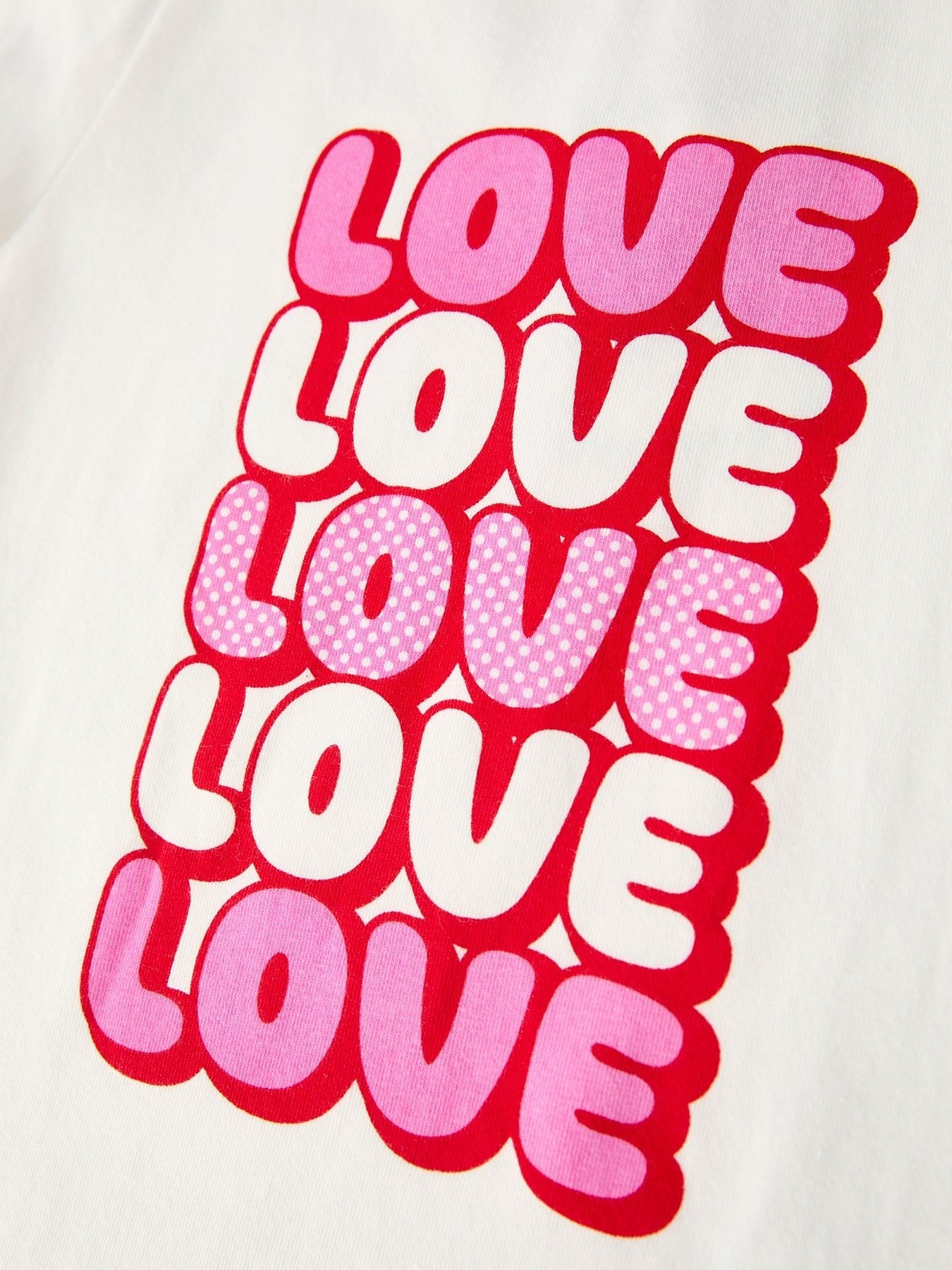 Rylee Faith Designs Valentine's Day Love Print Top + Girls' Tulle Skirt Set - 