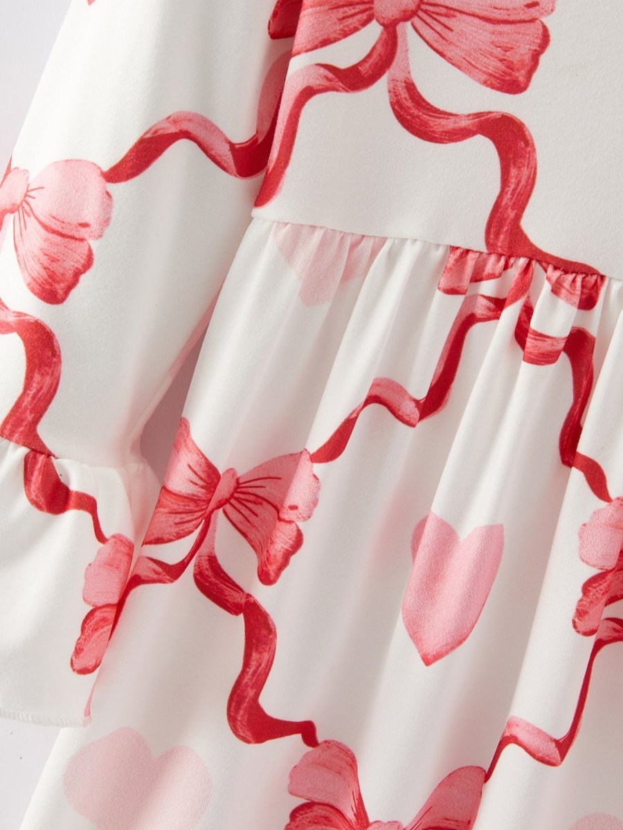 Rylee Faith Designs Valentine's Day Milk Silk Girls Dress - 