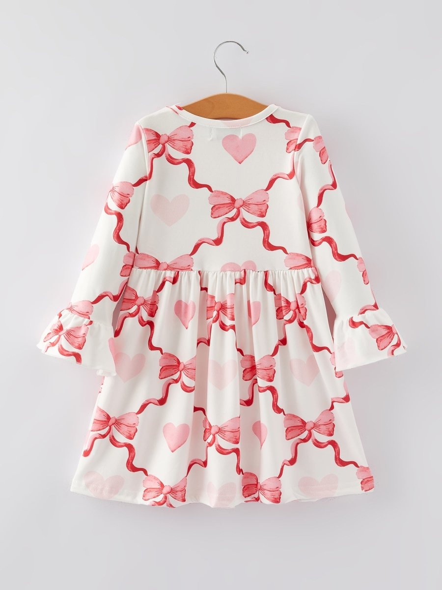 Rylee Faith Designs Valentine's Day Milk Silk Girls Dress - 