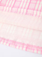 Rylee Faith Designs Valentine's Day Pink Plaid Smocked Heart Embroidery Girls Dress - 