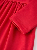 Rylee Faith Designs Valentine’s Girls Long Sleeve 3 - Piece Dress Set with Hearts and Stripes - 