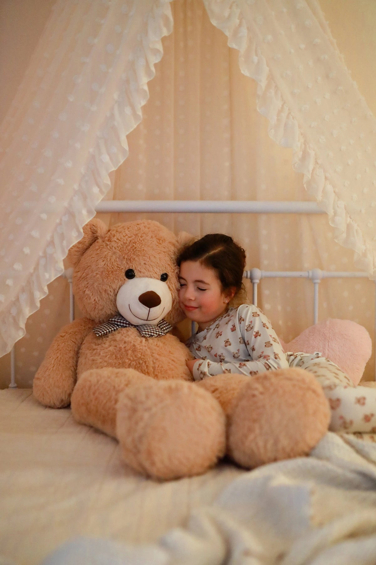 Little Joy Co. Valentines Teddy Bear 2pc Bamboo Pajamas - 