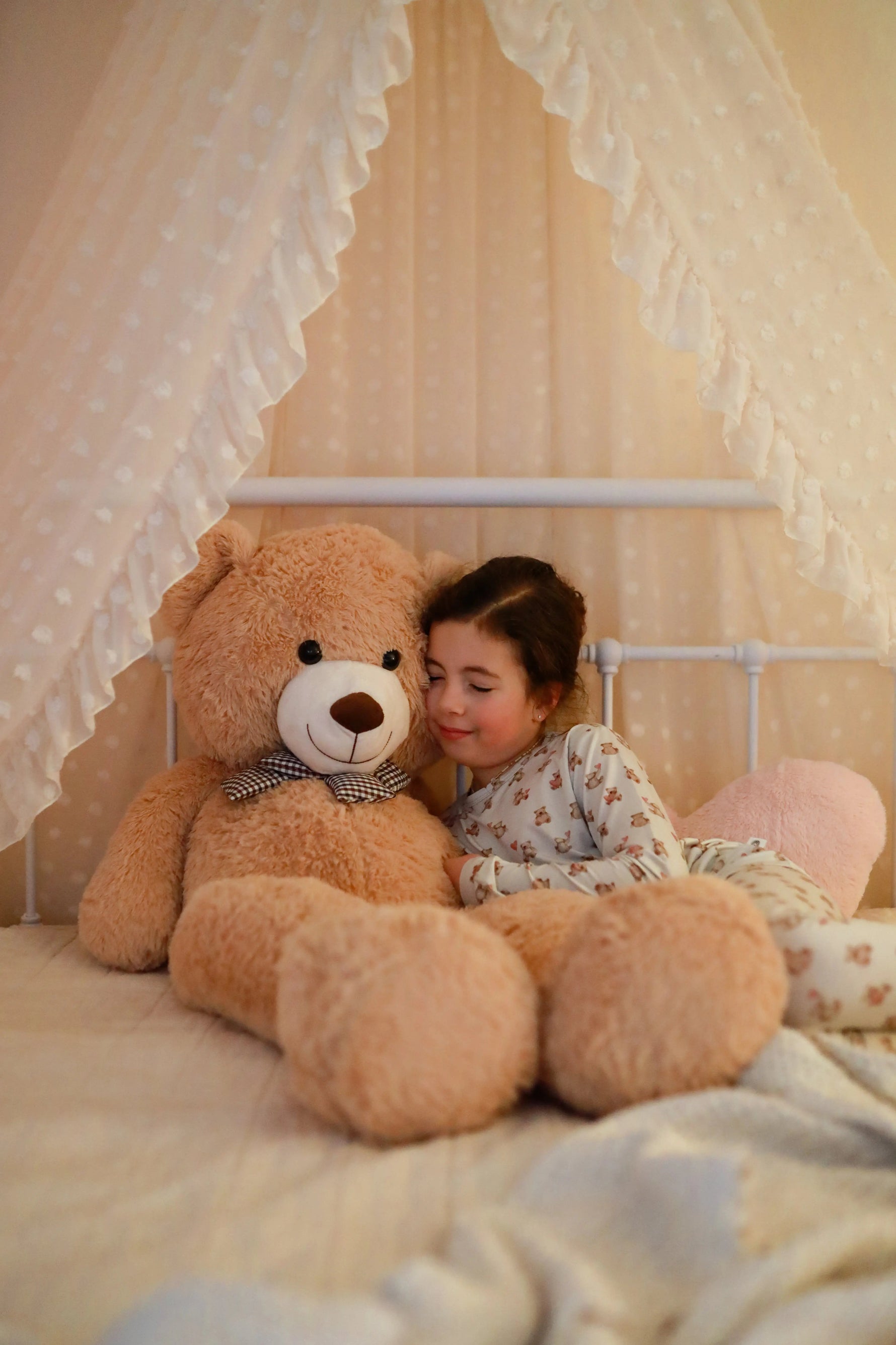 Little Joy Co. Valentines Teddy Bear 2pc Bamboo Pajamas - 