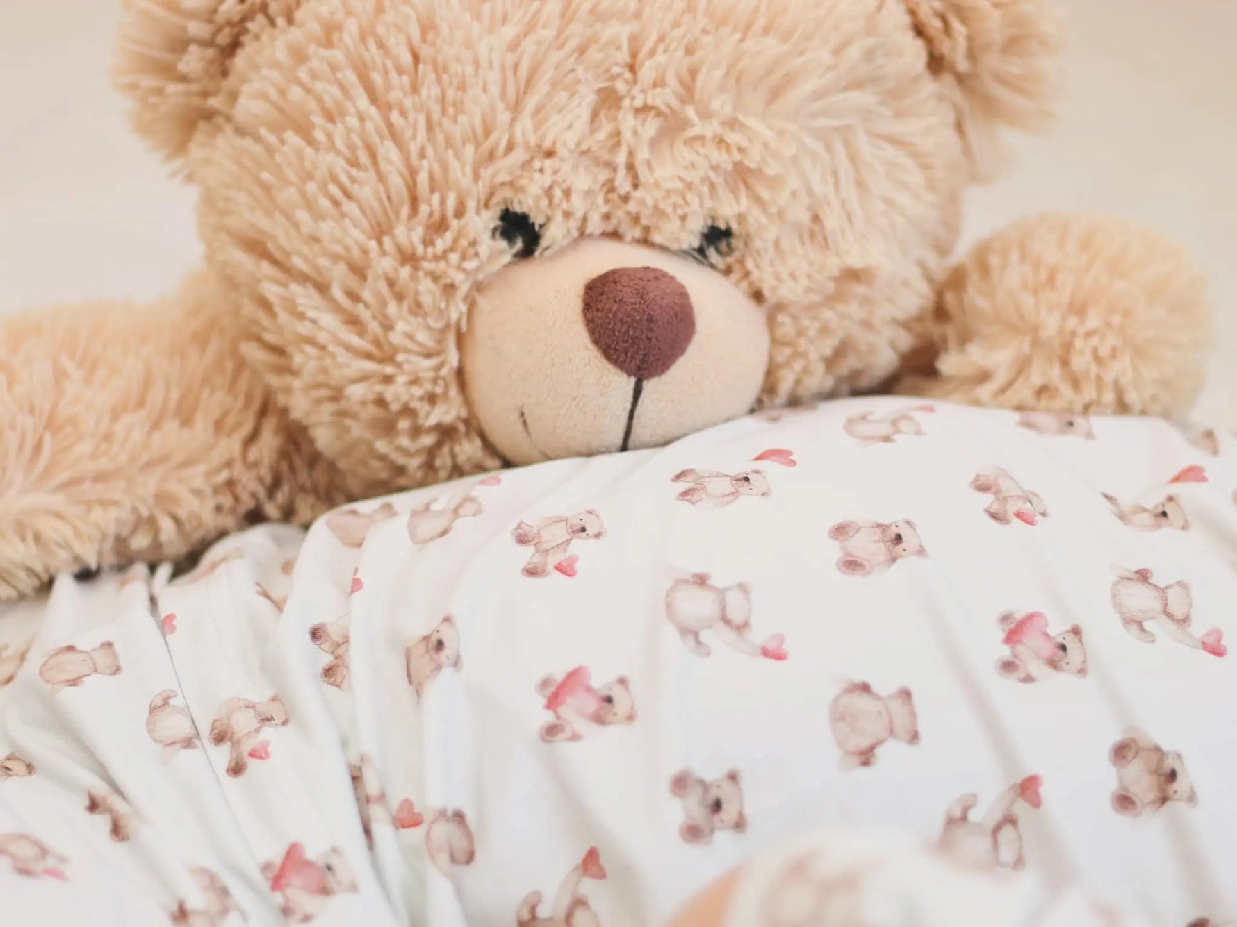 Little Joy Co. Valentines Teddy Bear 2pc Bamboo Pajamas - 