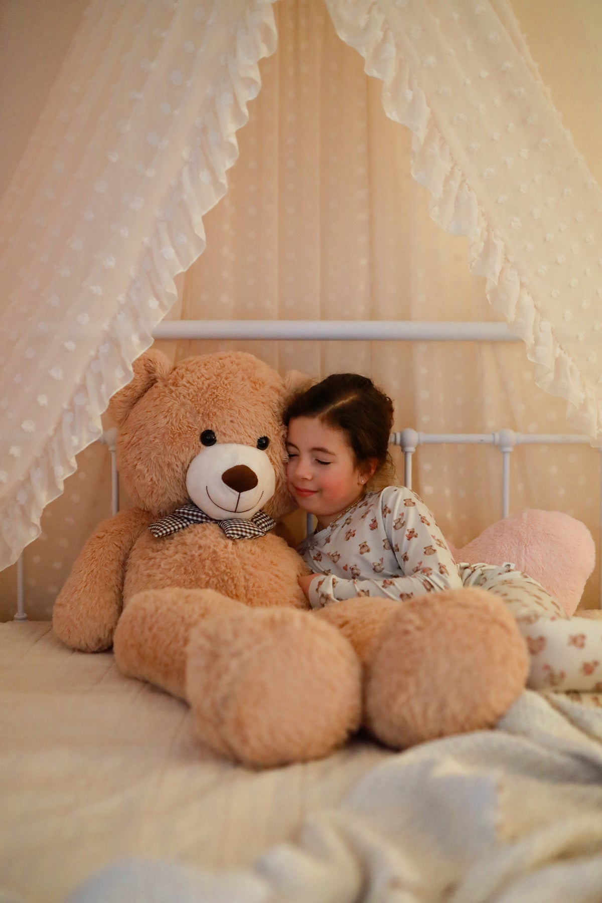 Little Joy Co. Valentine's Teddy Bear 2pc Bamboo Pajamas
