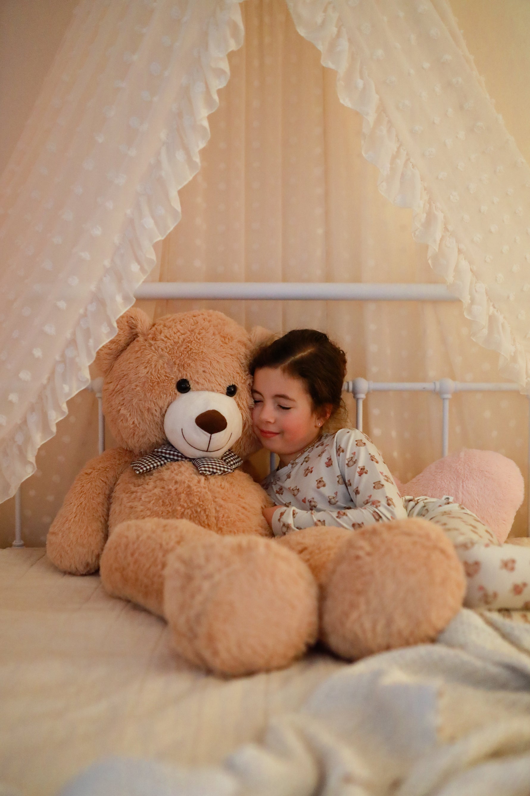 Little Joy Co. Valentine's Teddy Bear 2pc Bamboo Pajamas